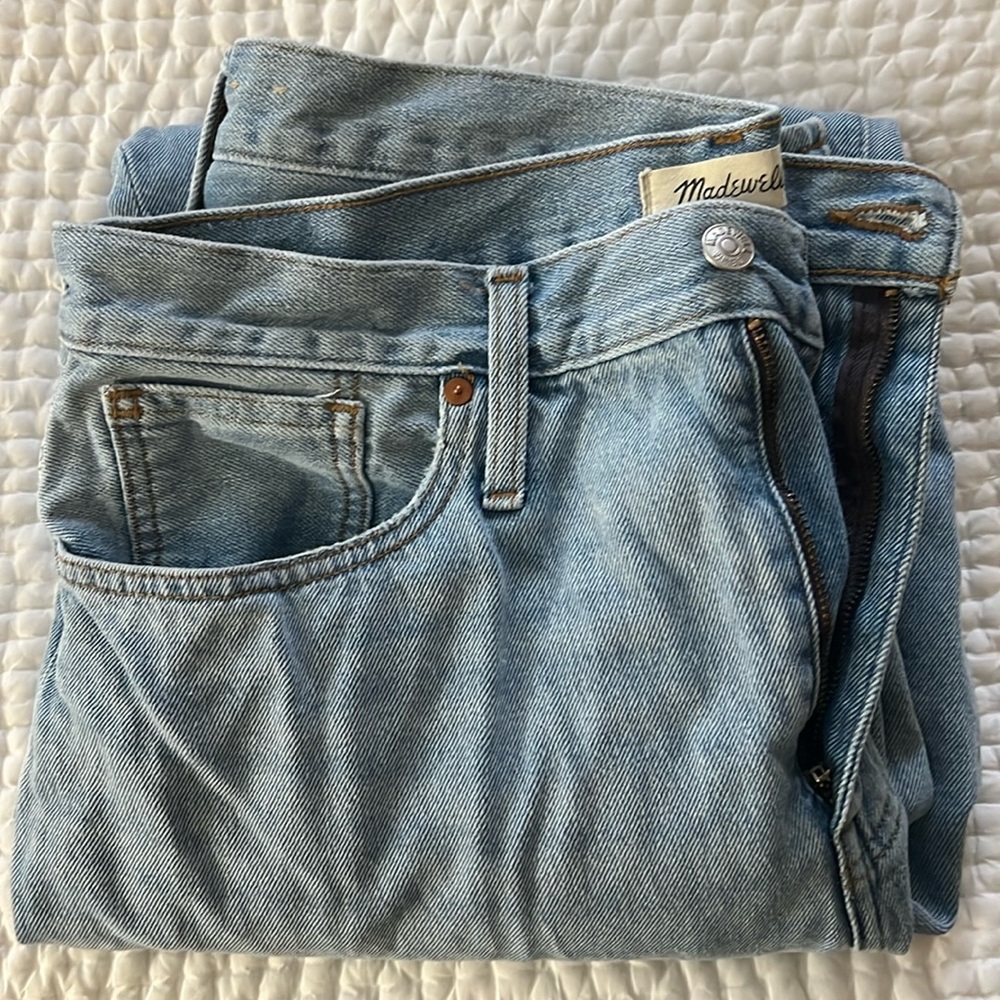 Baggy straight jeans, madewell size 31